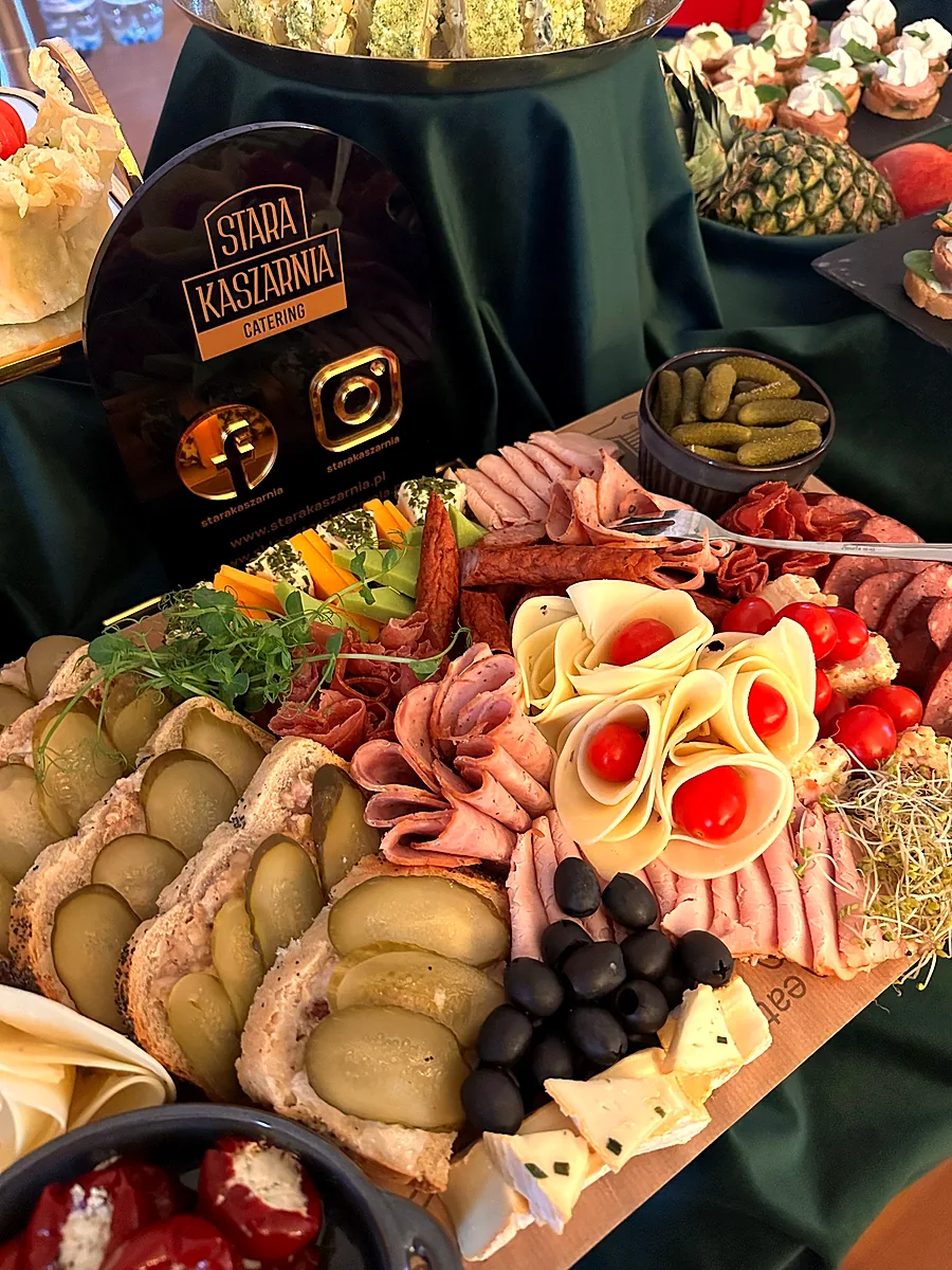 Deska wędlin i serów Stara Kaszarnia na zamku w Człuchowie